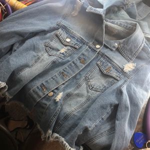 Blue Jean Jacket Size Large
